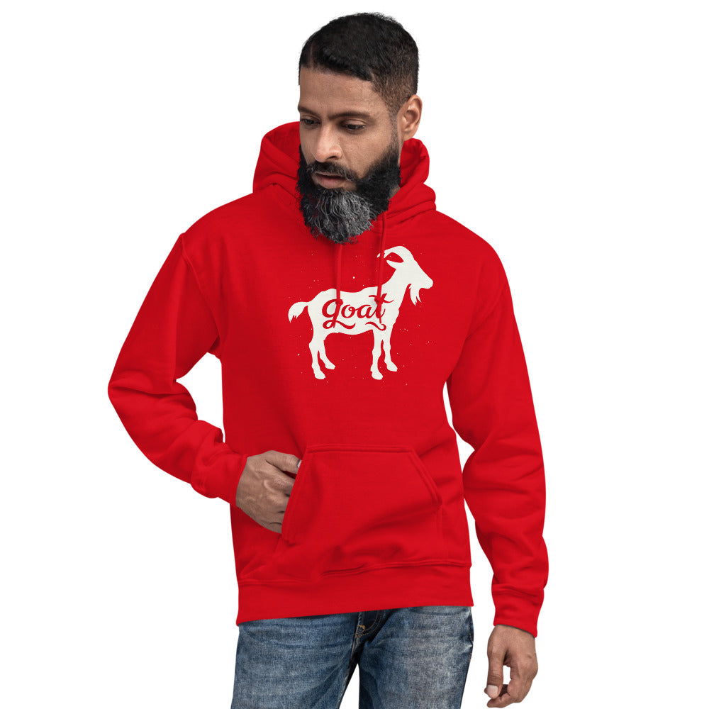 GOAT White Unisex Hoodie - LeMack