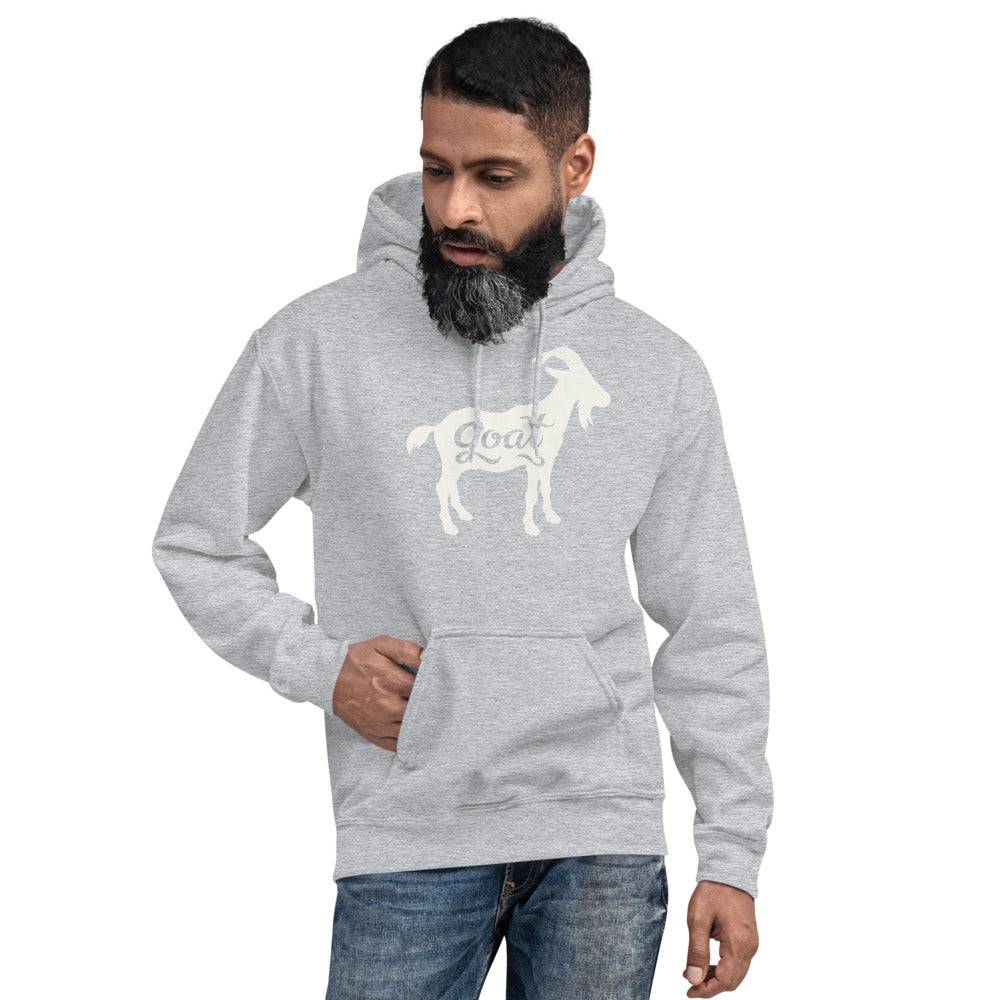 GOAT White Unisex Hoodie - LeMack