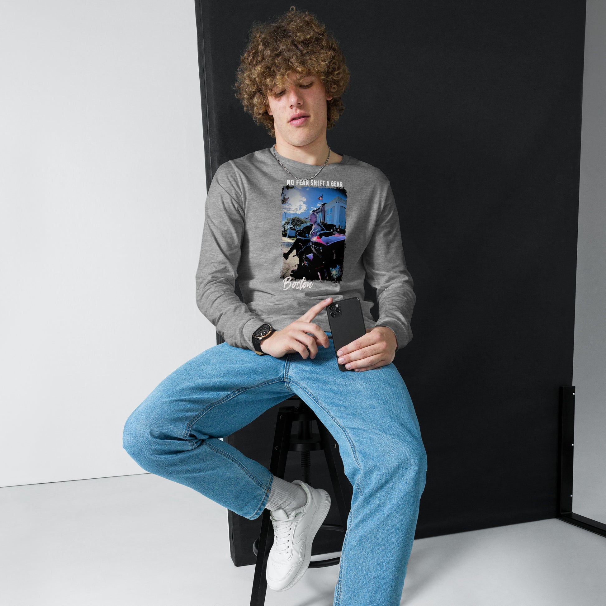 No Fear "Boston" Unisex Long Sleeve Tee - LeMack