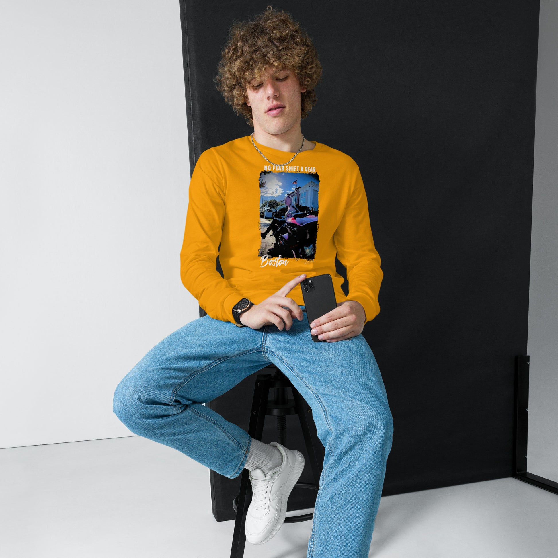 No Fear "Boston" Unisex Long Sleeve Tee - LeMack