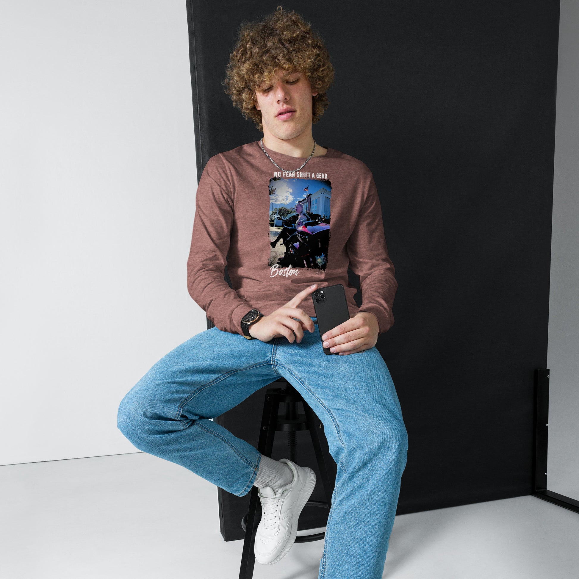 No Fear "Boston" Unisex Long Sleeve Tee - LeMack