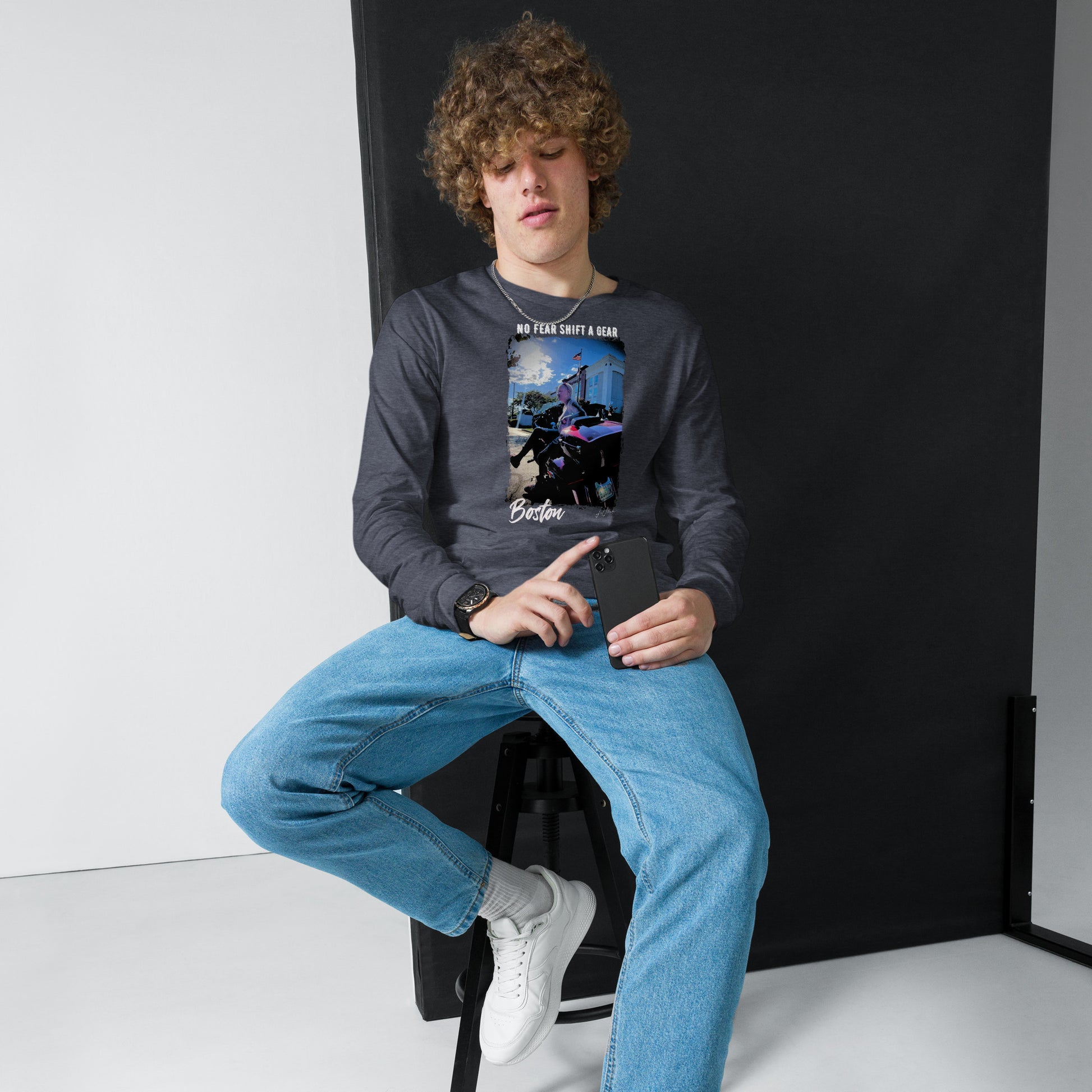 No Fear "Boston" Unisex Long Sleeve Tee - LeMack
