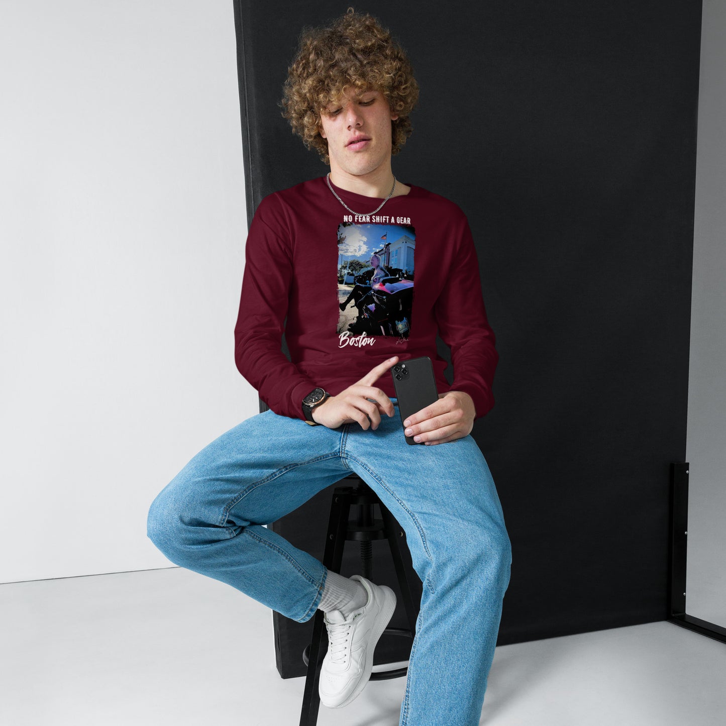 No Fear "Boston" Unisex Long Sleeve Tee - LeMack