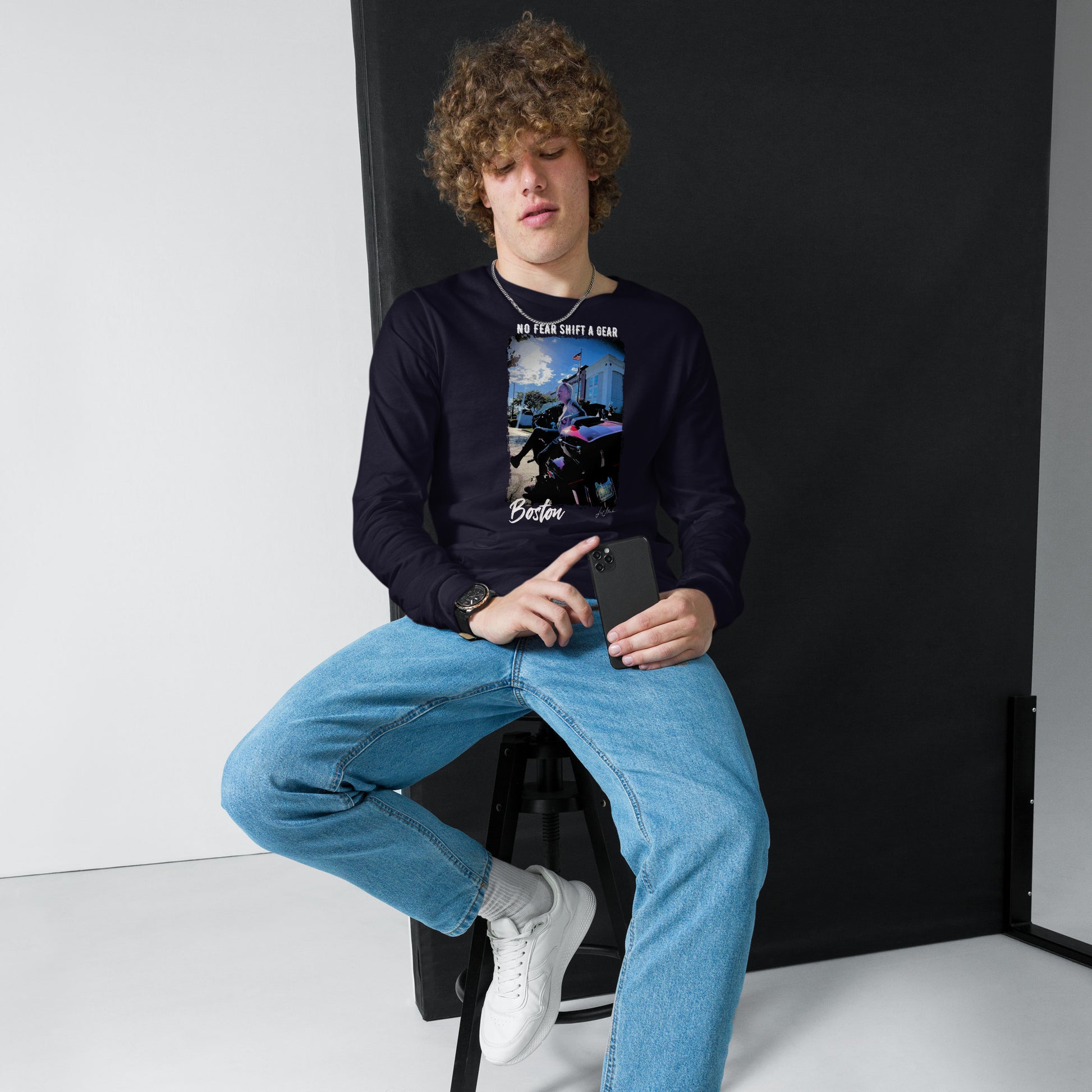 No Fear "Boston" Unisex Long Sleeve Tee - LeMack