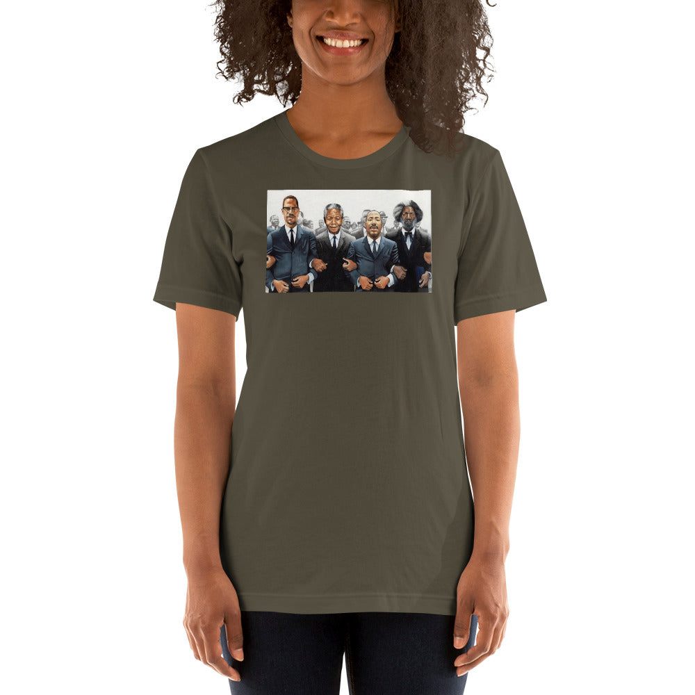 Malcolm, Martin Mandela Short-Sleeve Unisex T-Shirt - LeMack