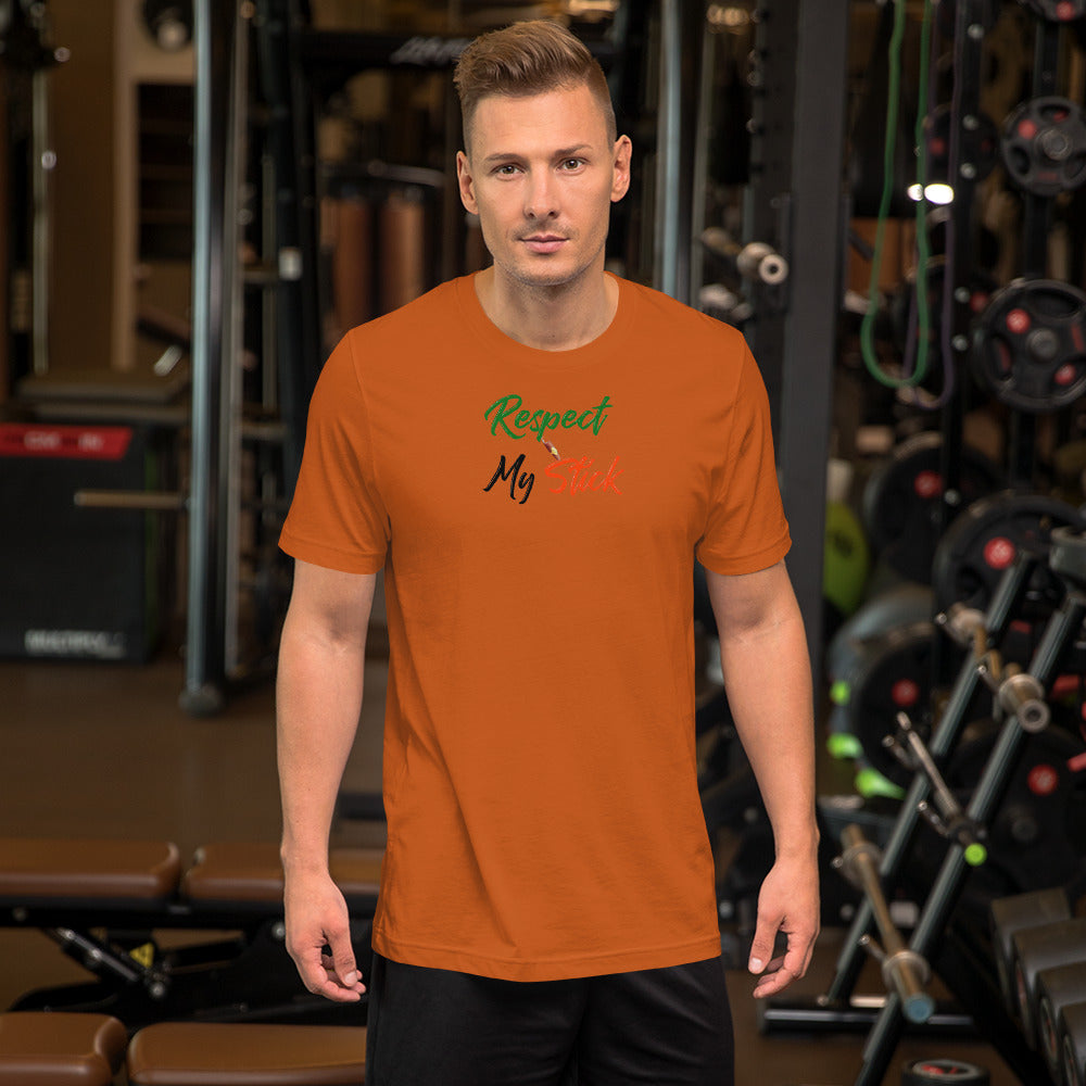 Respect My Stick Short-Sleeve Unisex T-Shirt - LeMack