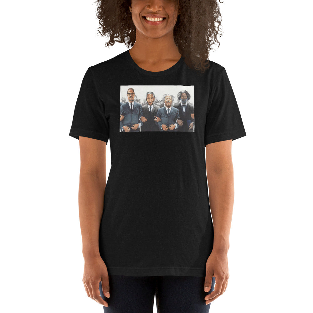 Malcolm, Martin Mandela Short-Sleeve Unisex T-Shirt - LeMack