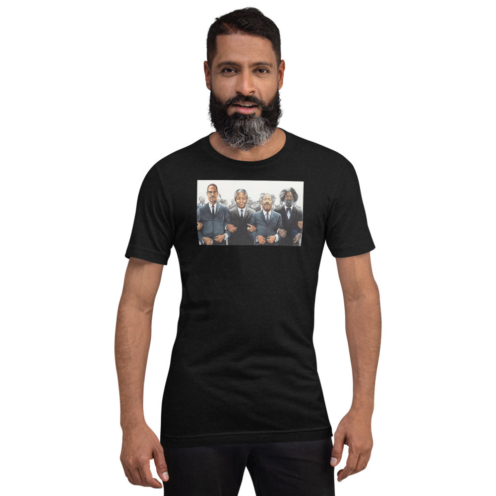 Malcolm, Martin Mandela Short-Sleeve Unisex T-Shirt - LeMack