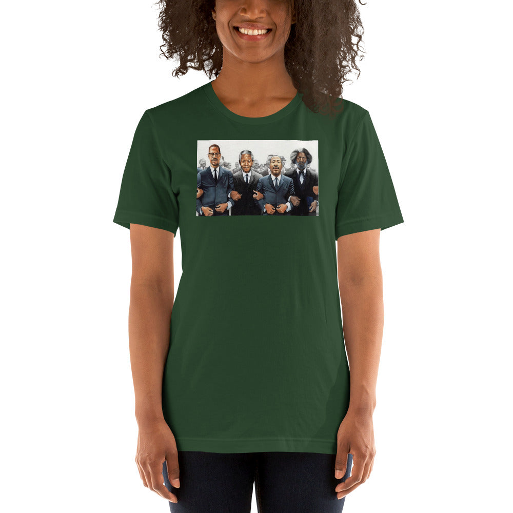 Malcolm, Martin Mandela Short-Sleeve Unisex T-Shirt - LeMack