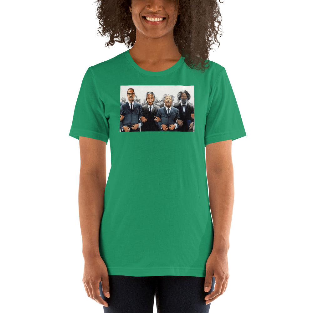 Malcolm, Martin Mandela Short-Sleeve Unisex T-Shirt - LeMack