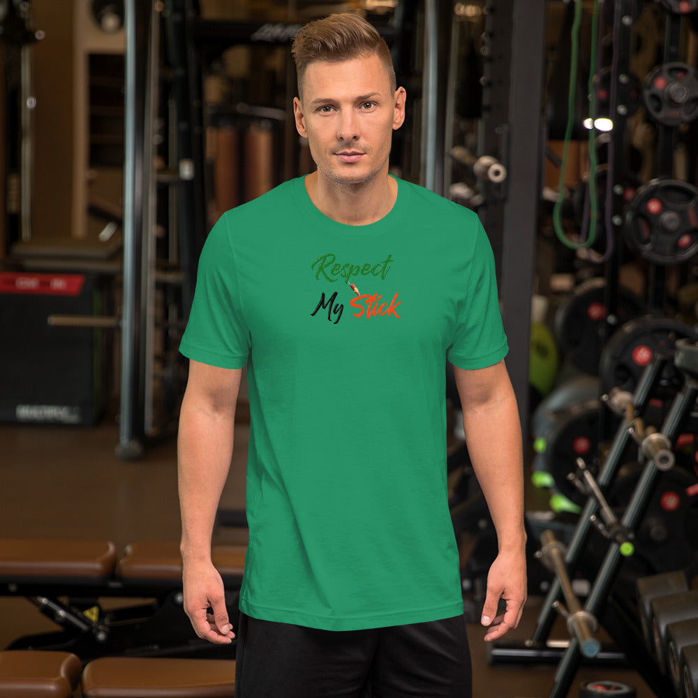Respect My Stick Short-Sleeve Unisex T-Shirt - LeMack