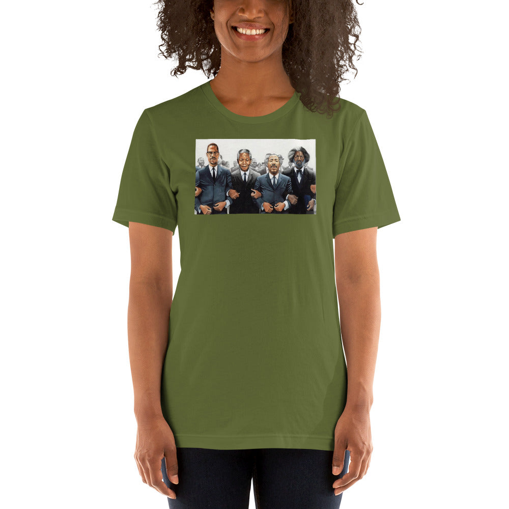 Malcolm, Martin Mandela Short-Sleeve Unisex T-Shirt - LeMack