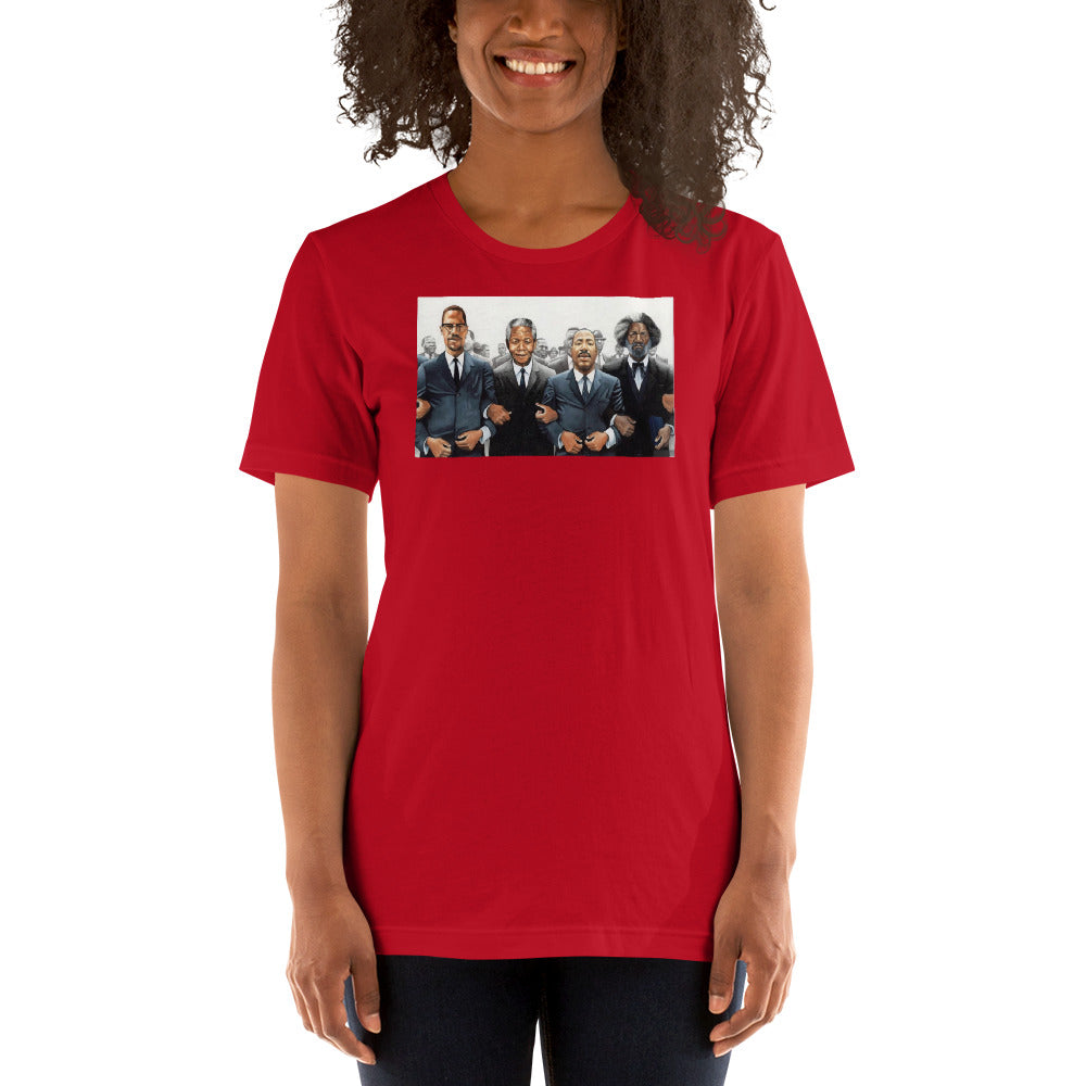 Malcolm, Martin Mandela Short-Sleeve Unisex T-Shirt - LeMack