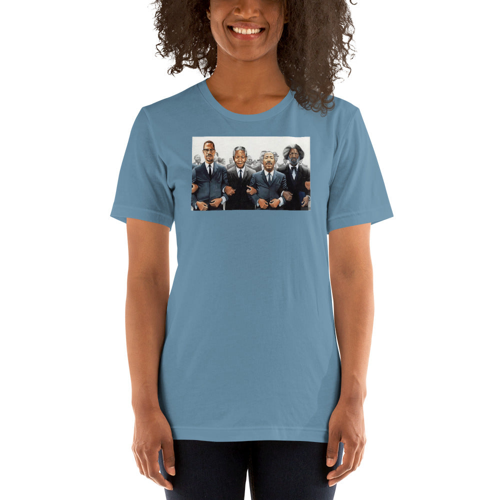 Malcolm, Martin Mandela Short-Sleeve Unisex T-Shirt - LeMack