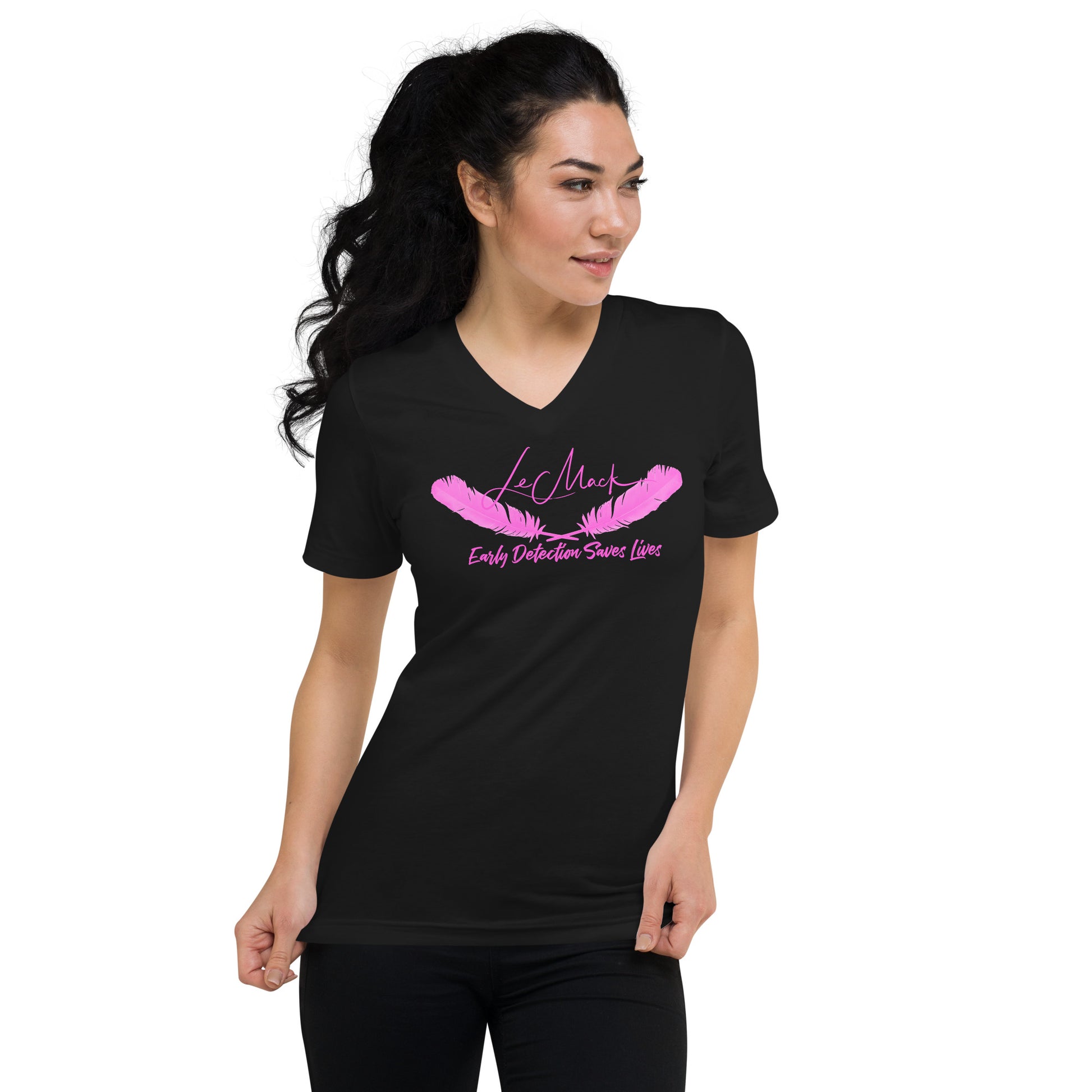 Early Detection Unisex Short Sleeve V-Neck T-Shirt - LeMack
