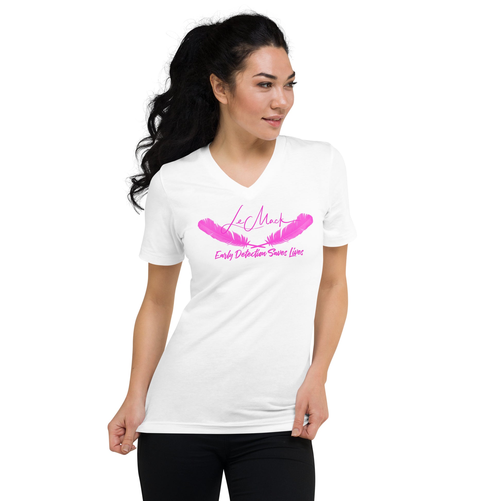 Early Detection Unisex Short Sleeve V-Neck T-Shirt - LeMack