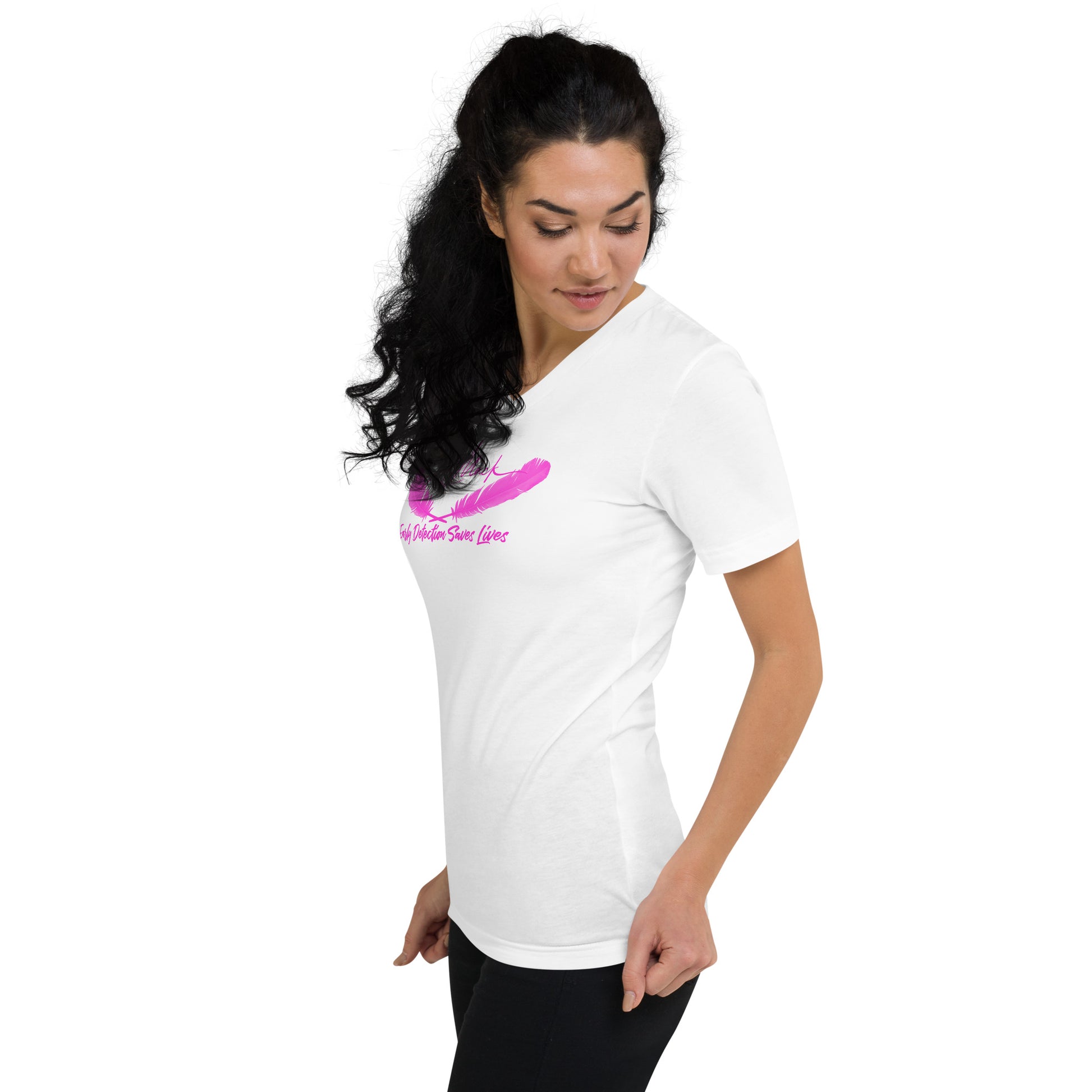 Early Detection Unisex Short Sleeve V-Neck T-Shirt - LeMack