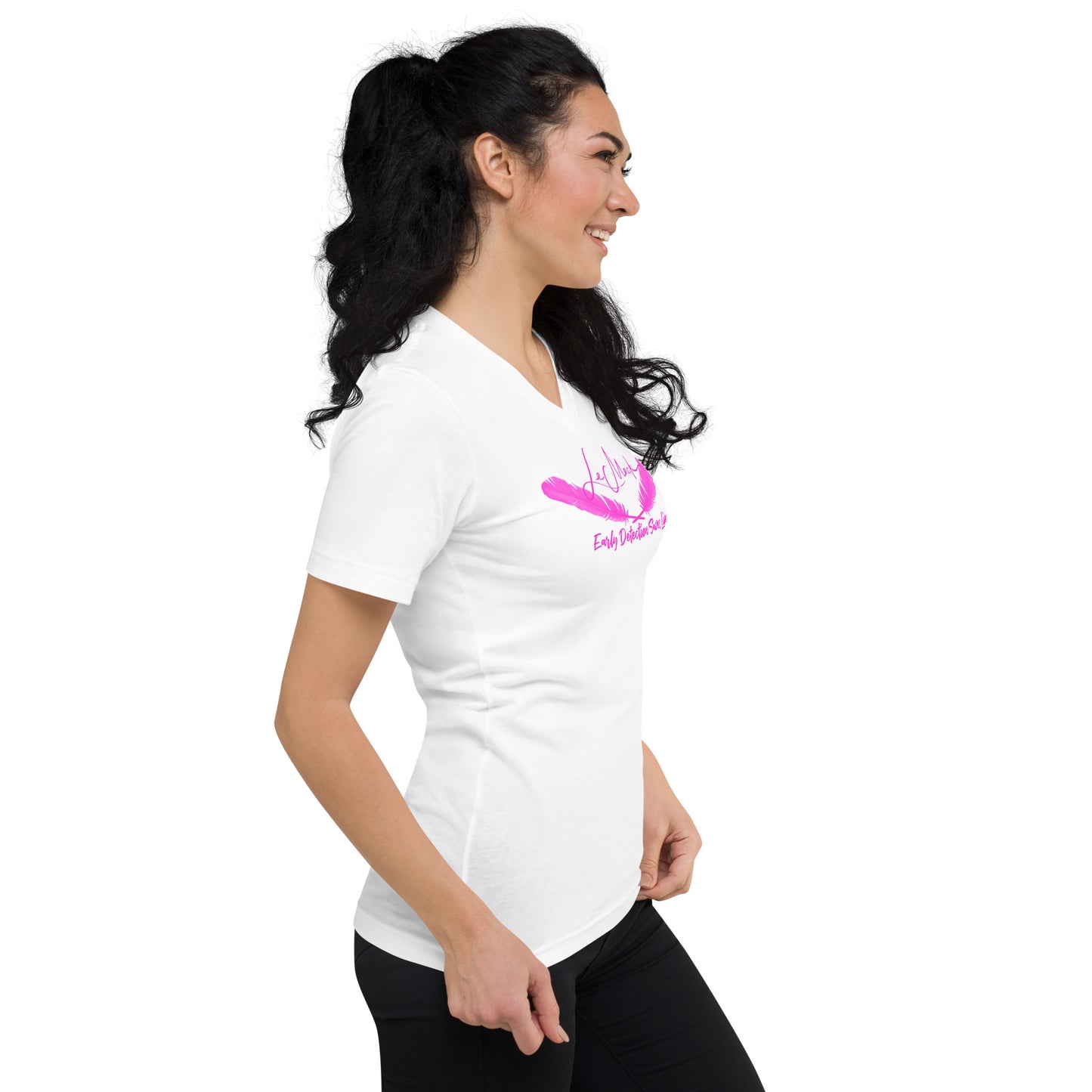 Early Detection Unisex Short Sleeve V-Neck T-Shirt - LeMack