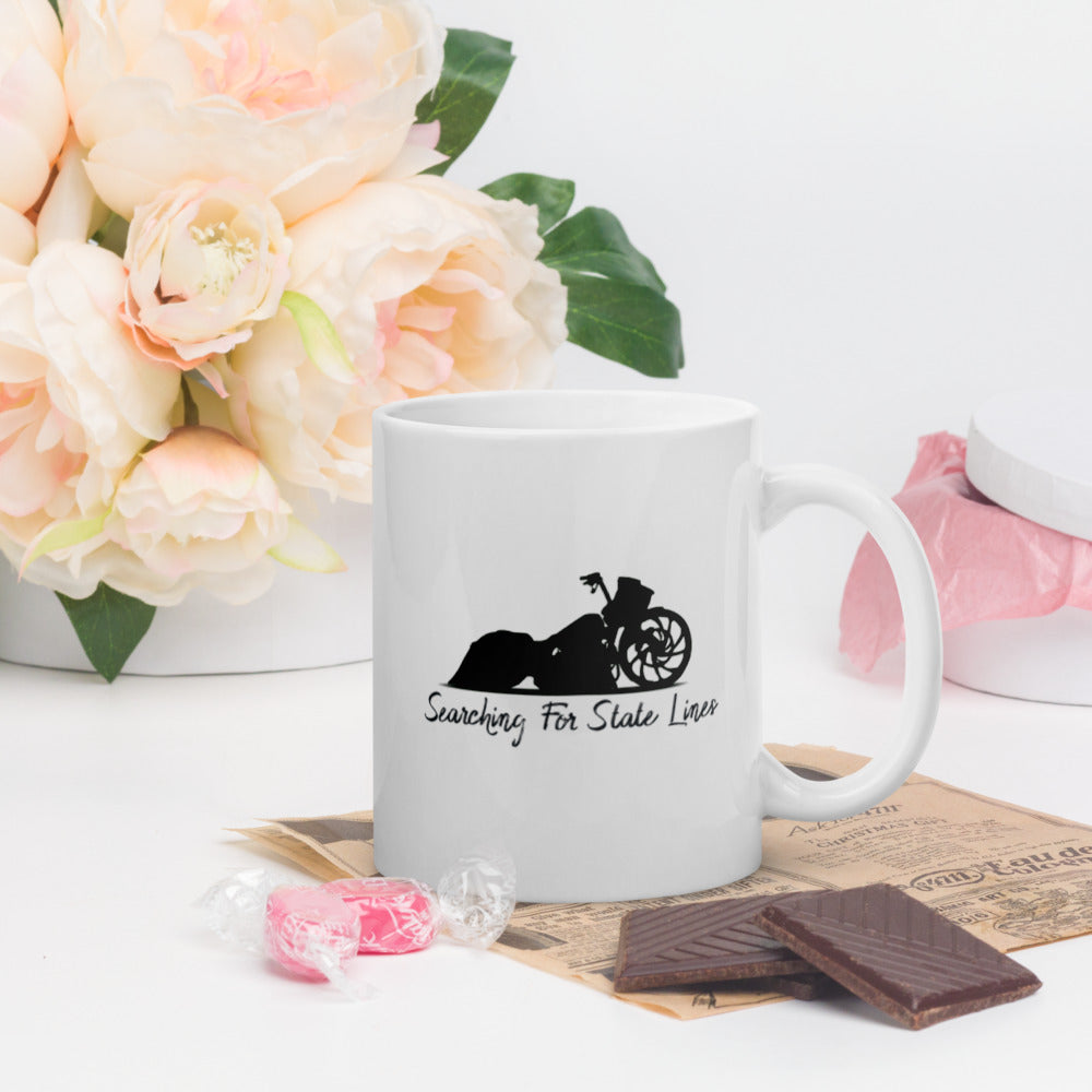 Road Glide White glossy mug - LeMack