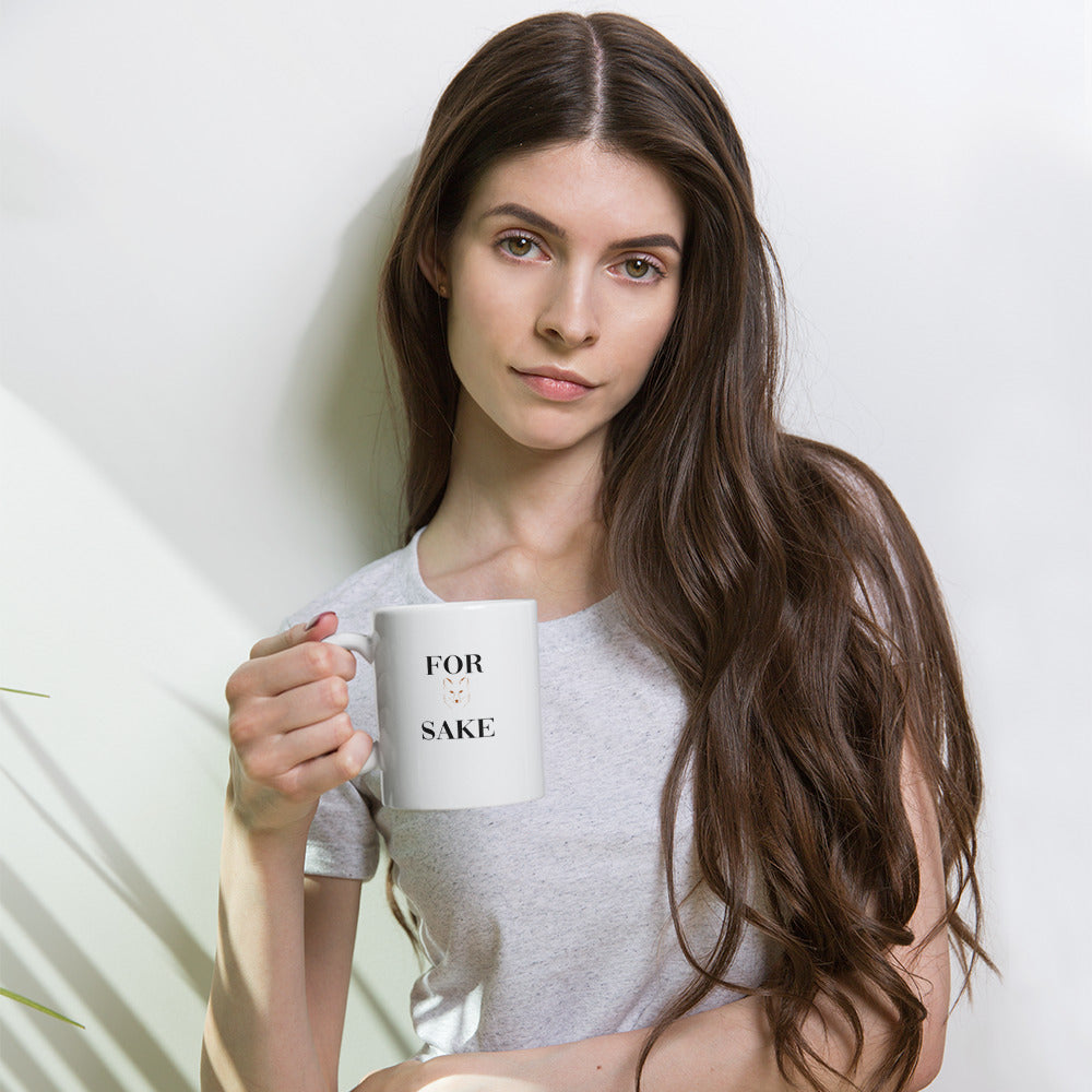 For Fox sake White glossy mug - LeMack