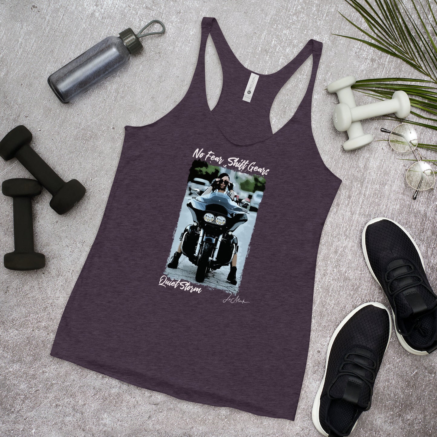 No Fear " Quiet Storm" Women's Racerback Tank - LeMack