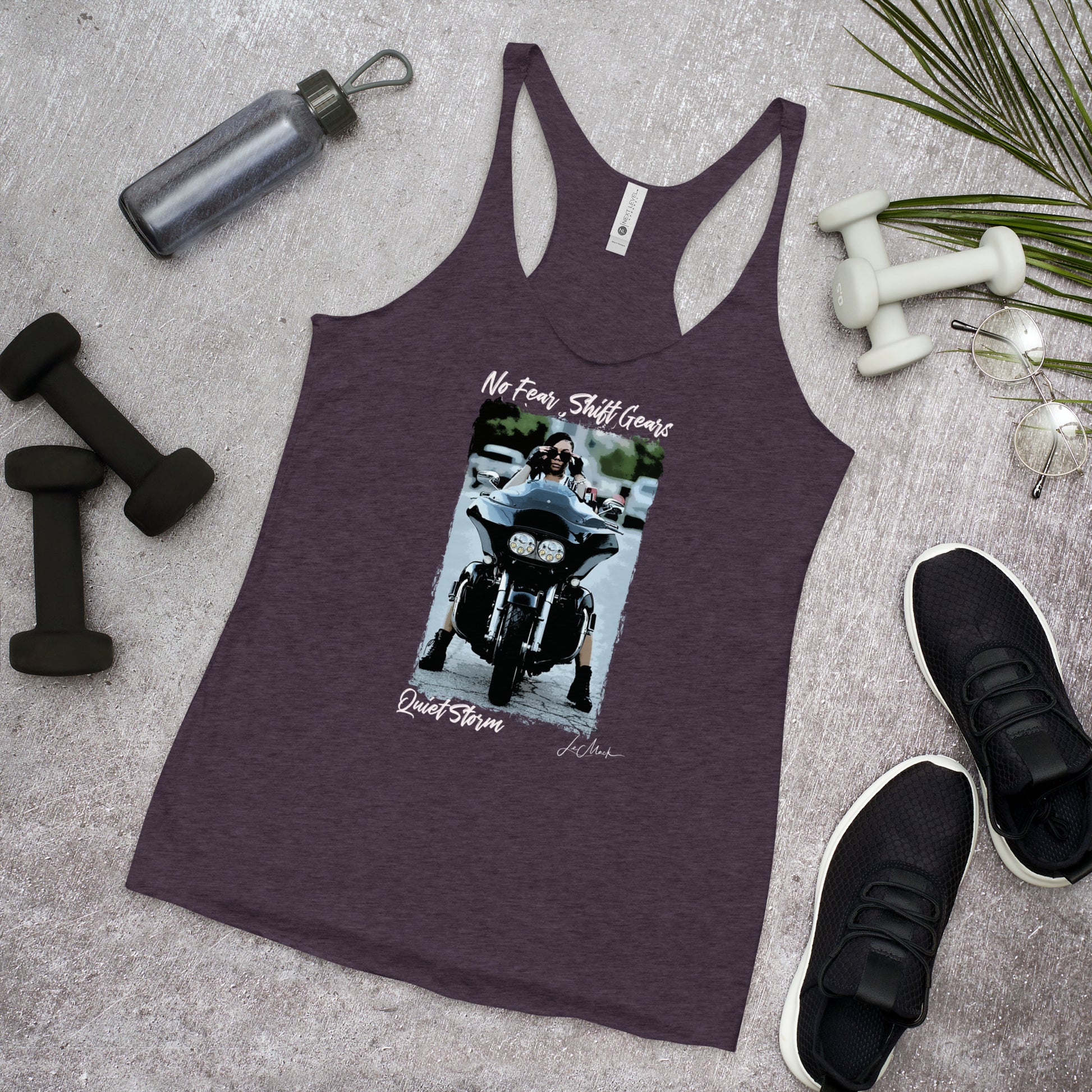 No Fear " Quiet Storm" Women's Racerback Tank - LeMack