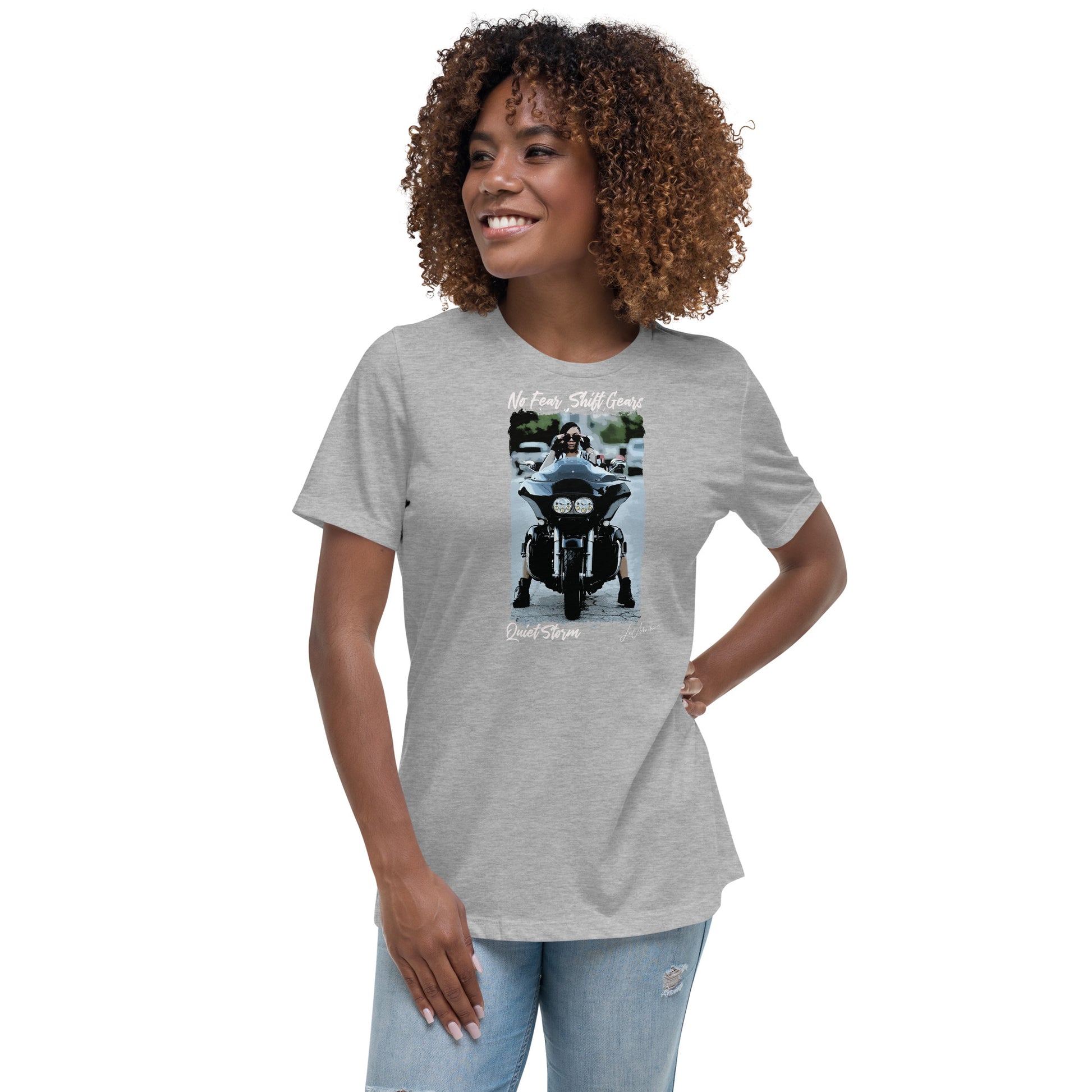 No Fear " Quiet Storm" Women's Relaxed T-Shirt - LeMack