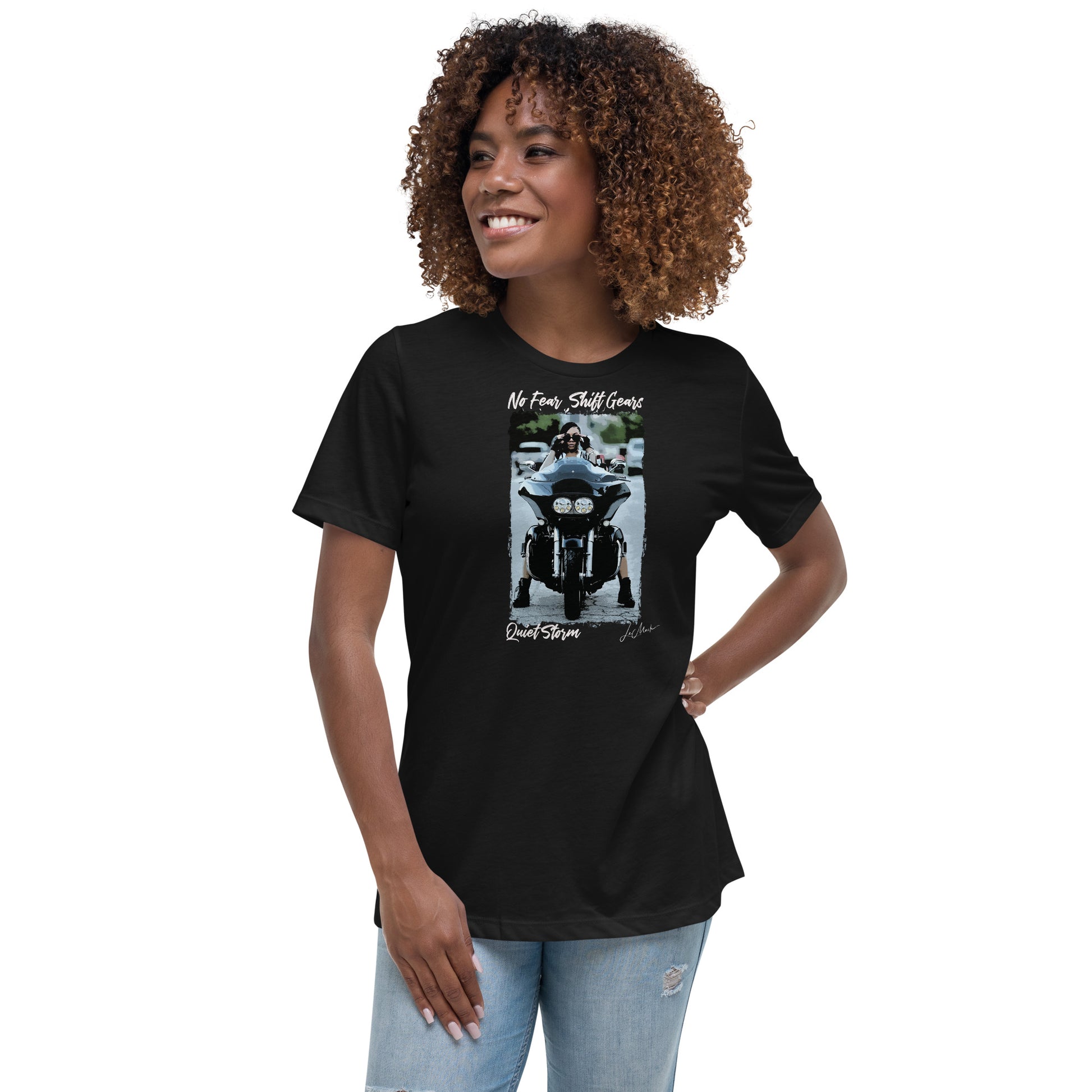 No Fear " Quiet Storm" Women's Relaxed T-Shirt - LeMack