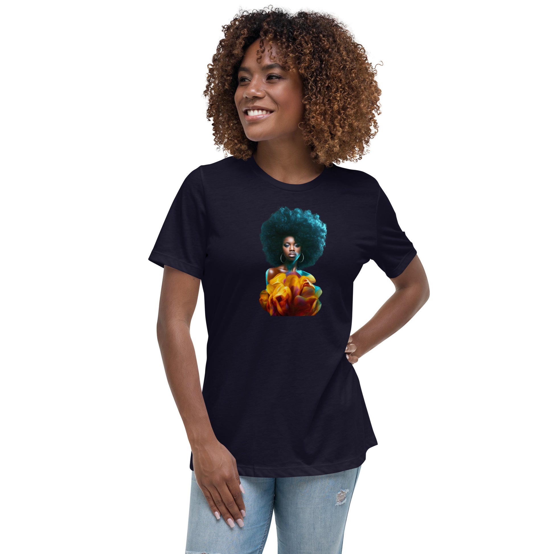 Afro Women's Relaxed T-Shirt - LeMack
