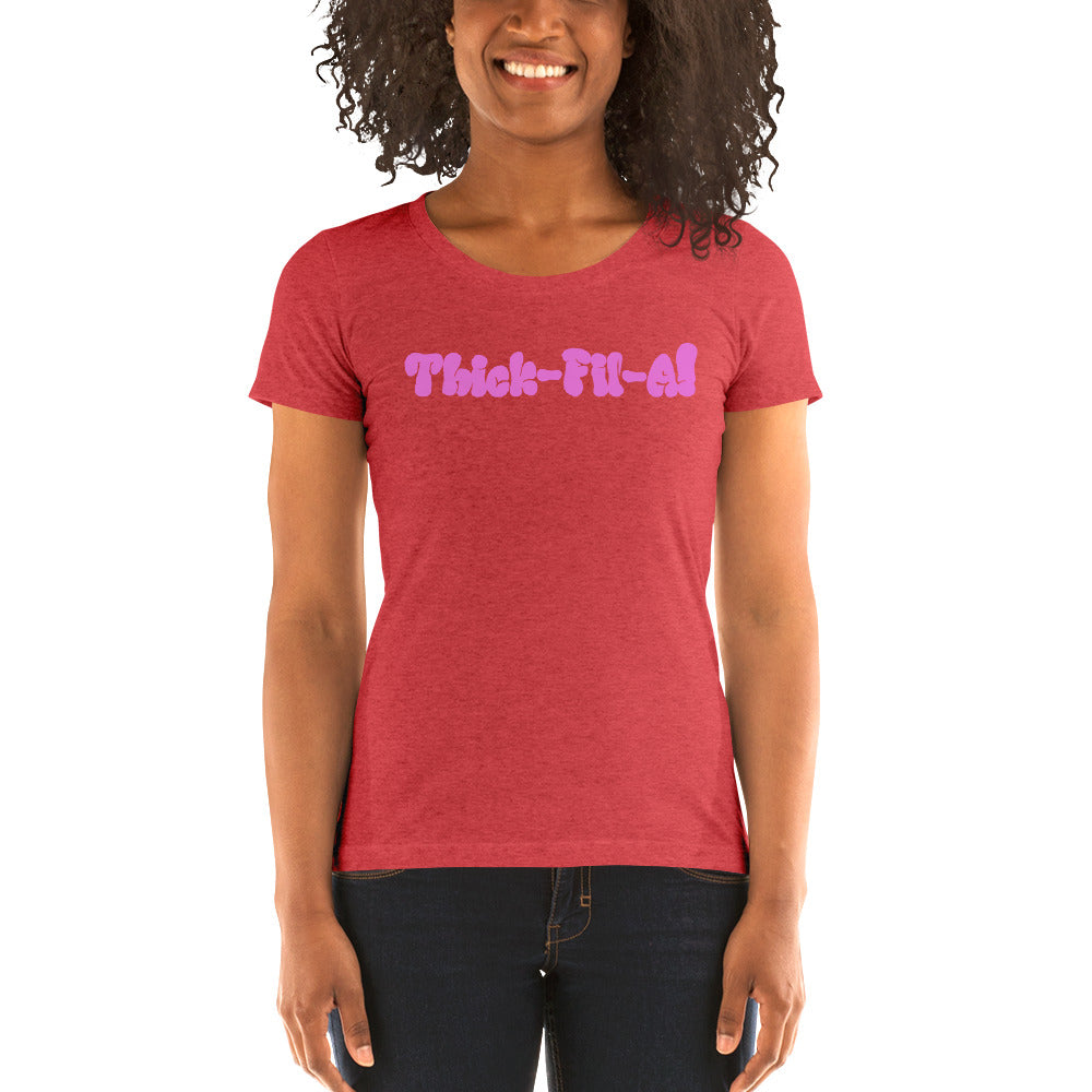 Thick Fil A Ladies' short sleeve t-shirt - LeMack