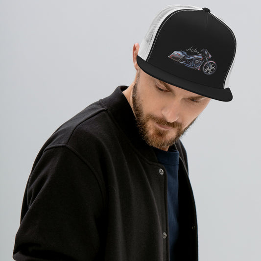 Street Glide White Logo Trucker Cap