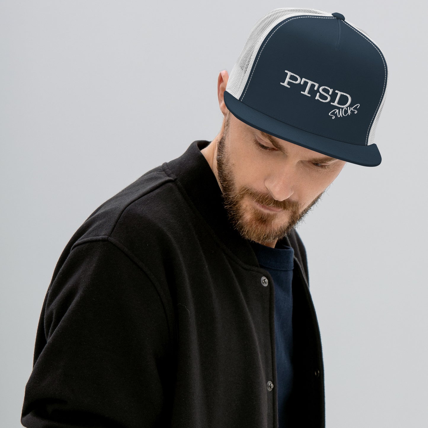 PTSD Sucks Trucker Cap