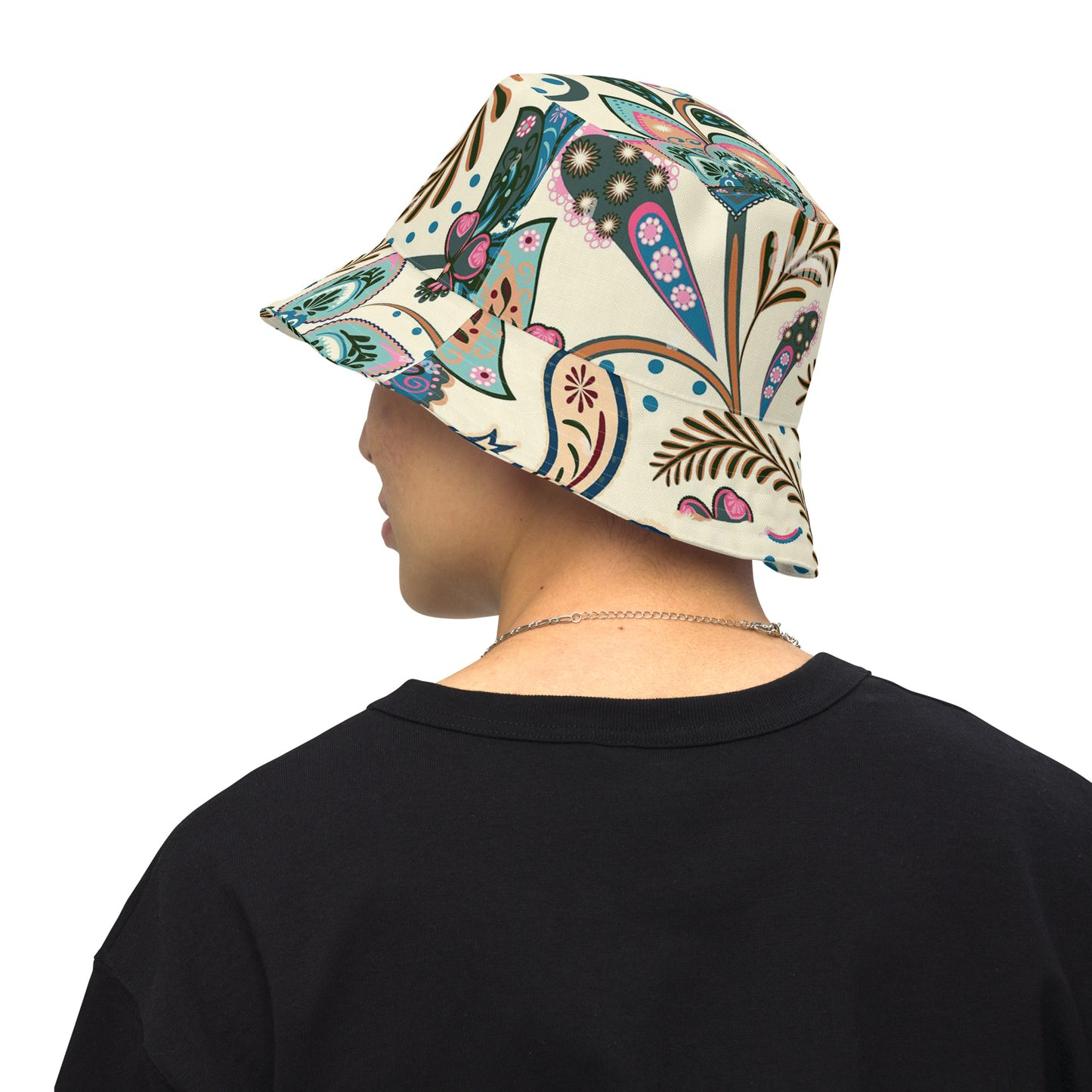 Red Paisley bucket hat