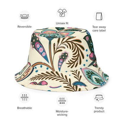 Red Paisley bucket hat