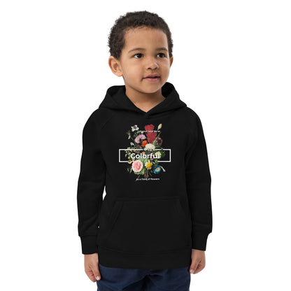 Floral Print Kids eco hoodie