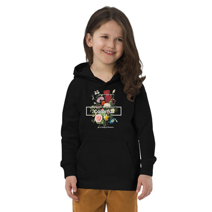 Floral Print Kids eco hoodie