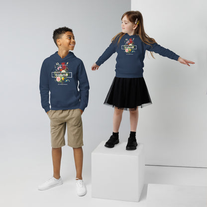 Floral Print Kids eco hoodie