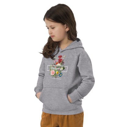 Floral Print Kids eco hoodie