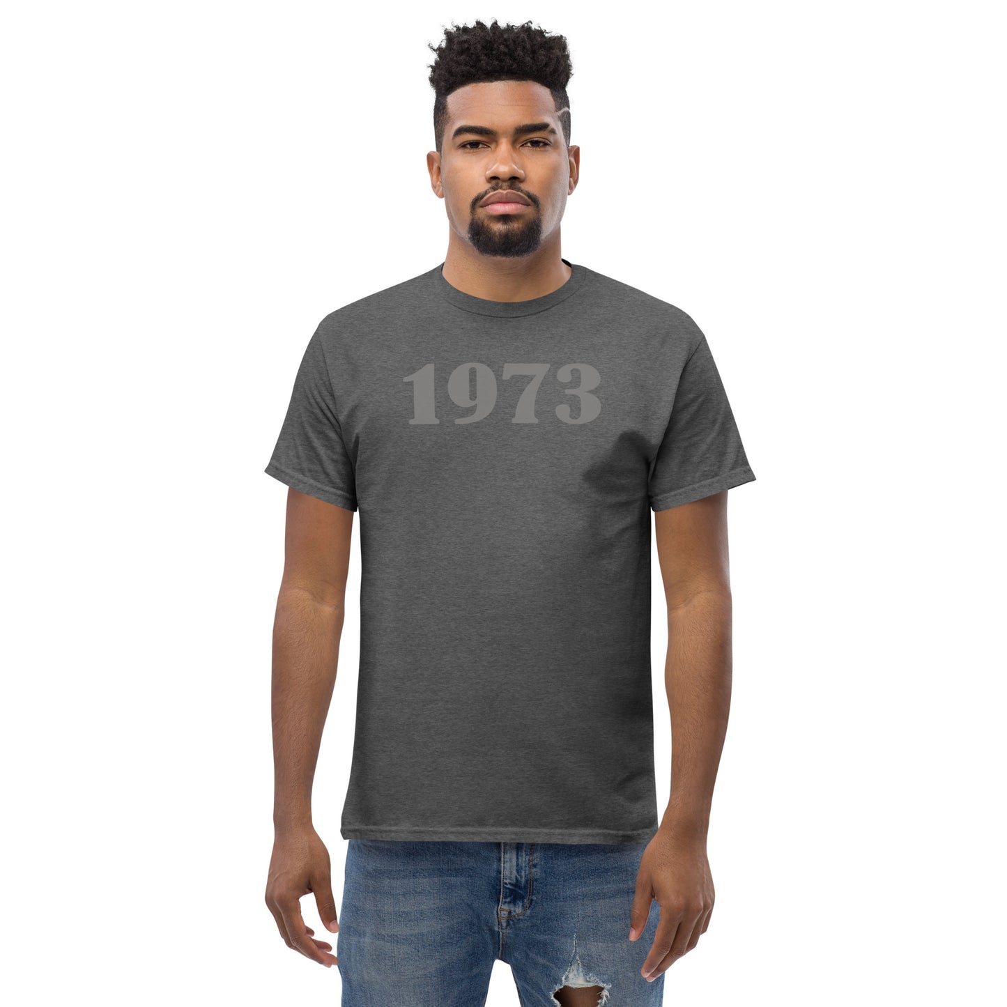 Gray 1973 Men's classic tee