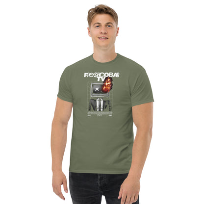 Freshcobar Flame TV table Unisex classic tee