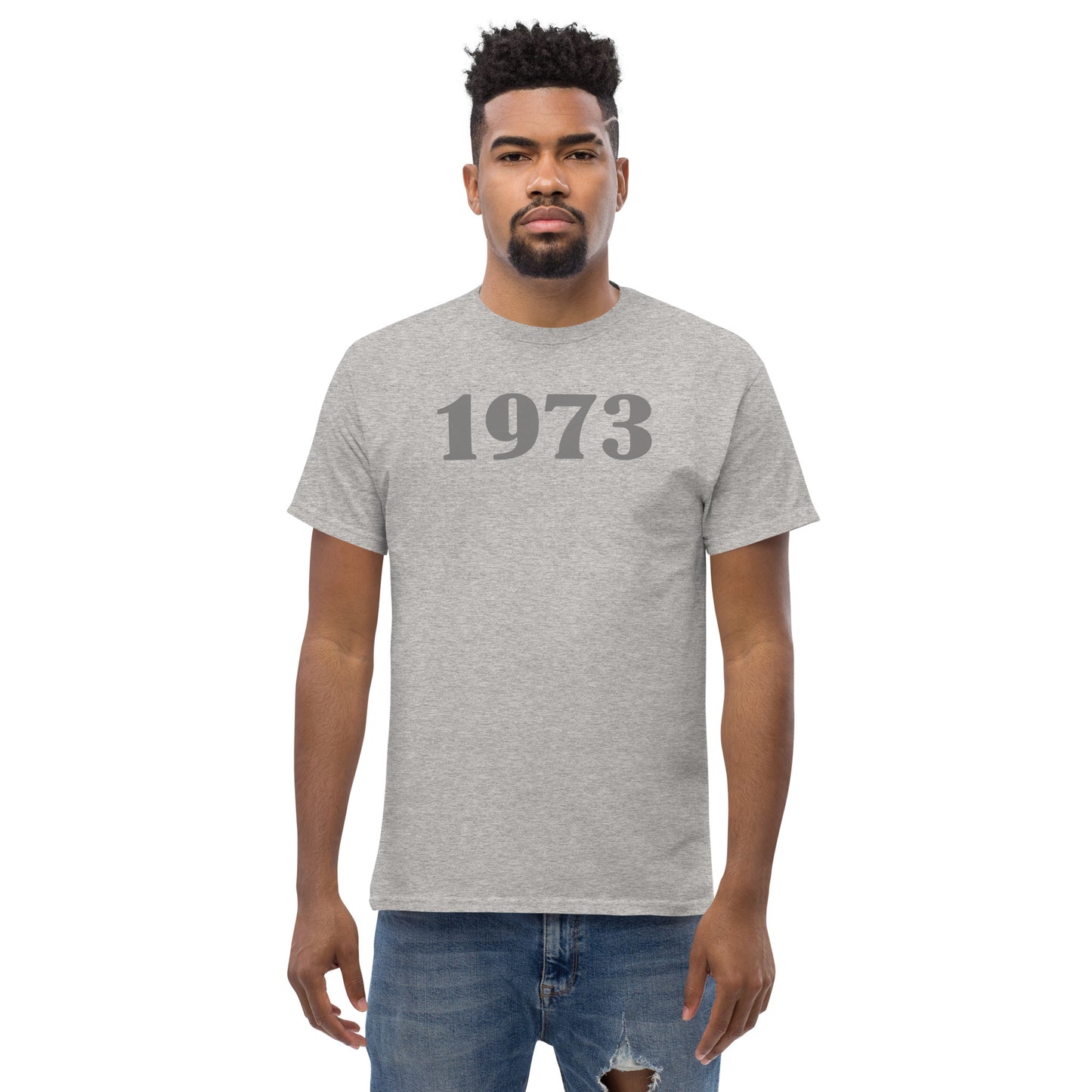 Gray 1973 Men's classic tee