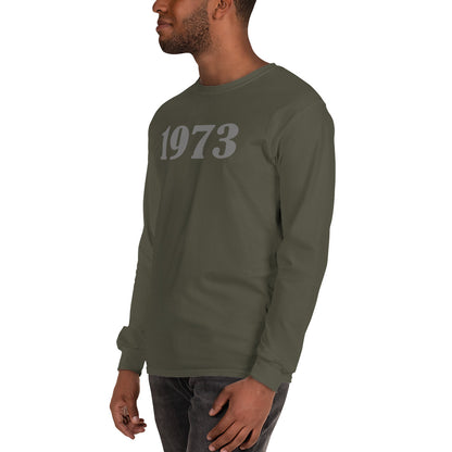 Gray 1973 Men’s Long Sleeve Shirt