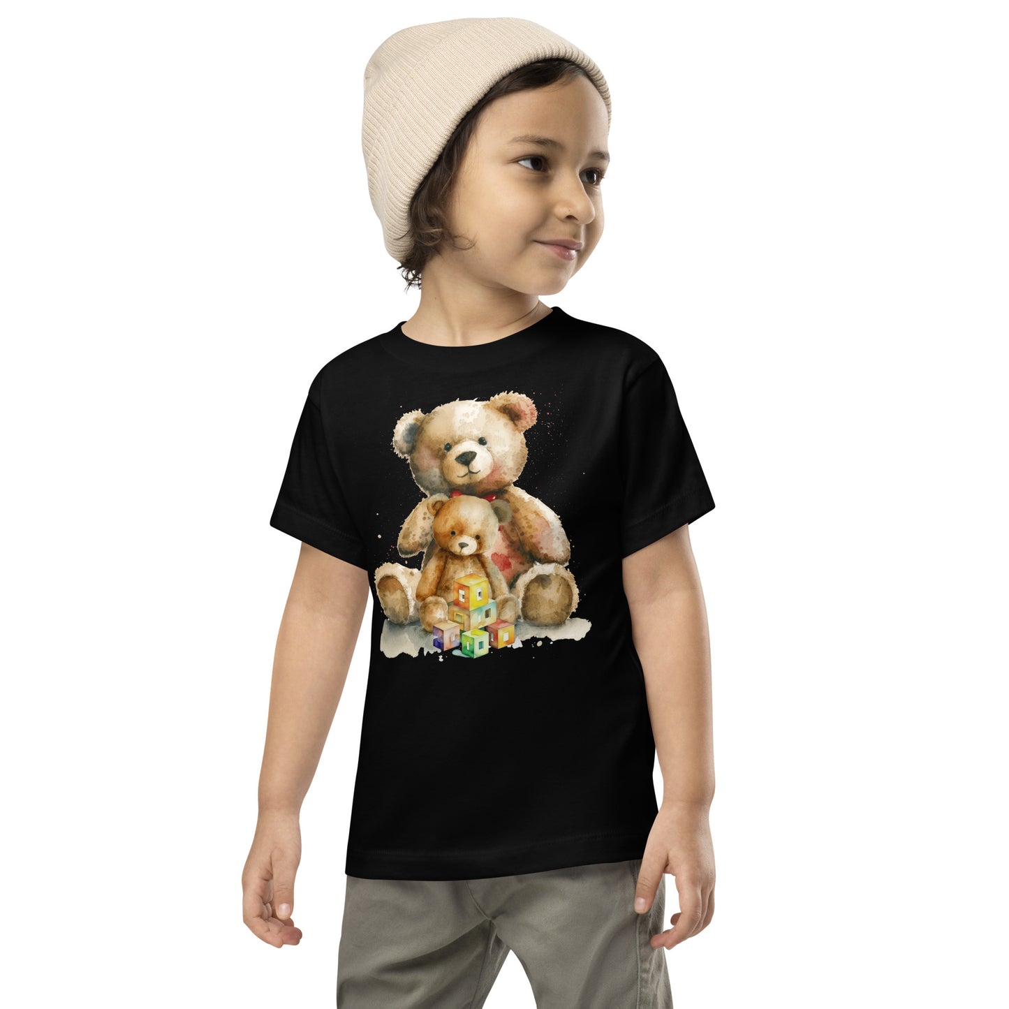 Toddler Two Teddy Bear Short Sleeve Tee