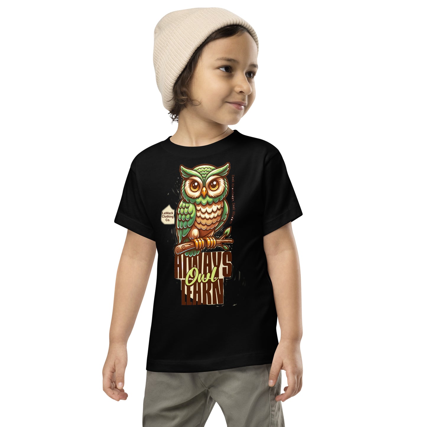 Toddler Owl Learning Short Sleeve Tee