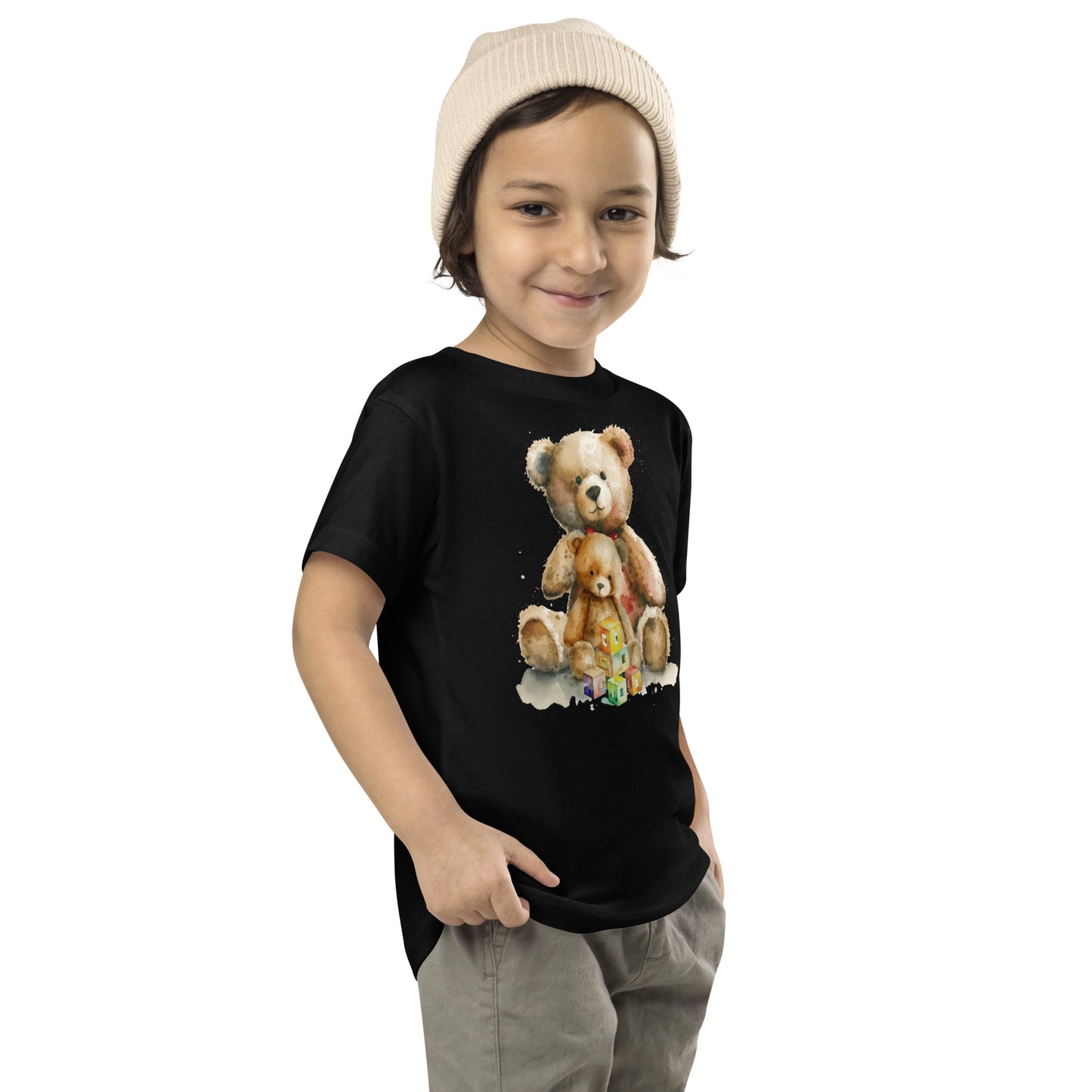 Toddler Two Teddy Bear Short Sleeve Tee