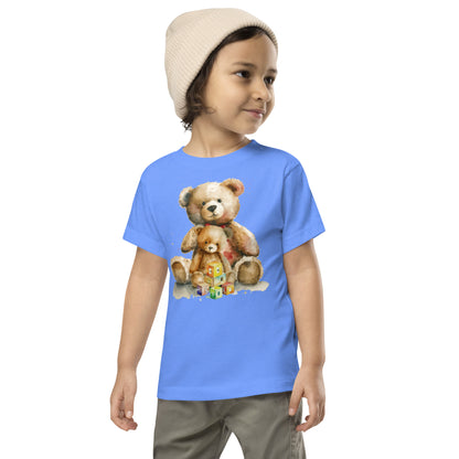 Toddler Two Teddy Bear Short Sleeve Tee