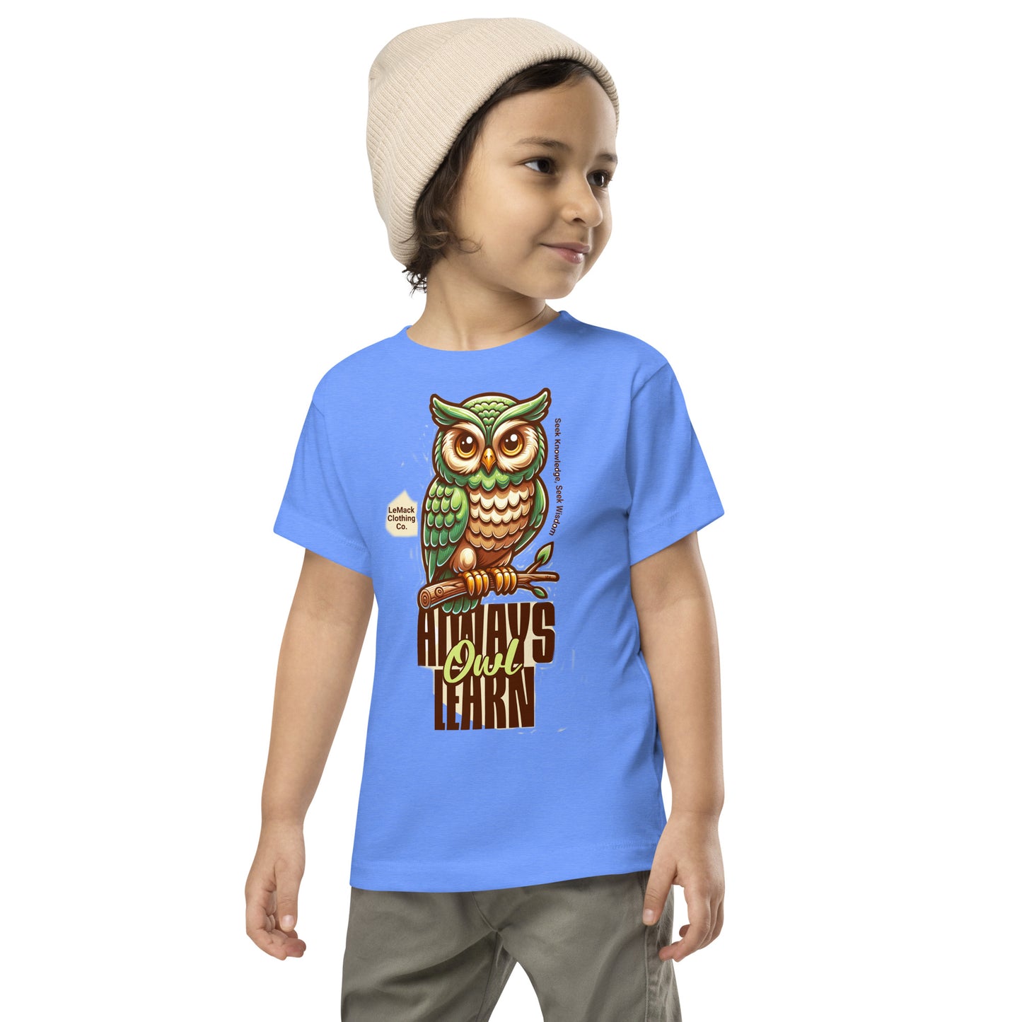 Toddler Owl Learning Short Sleeve Tee