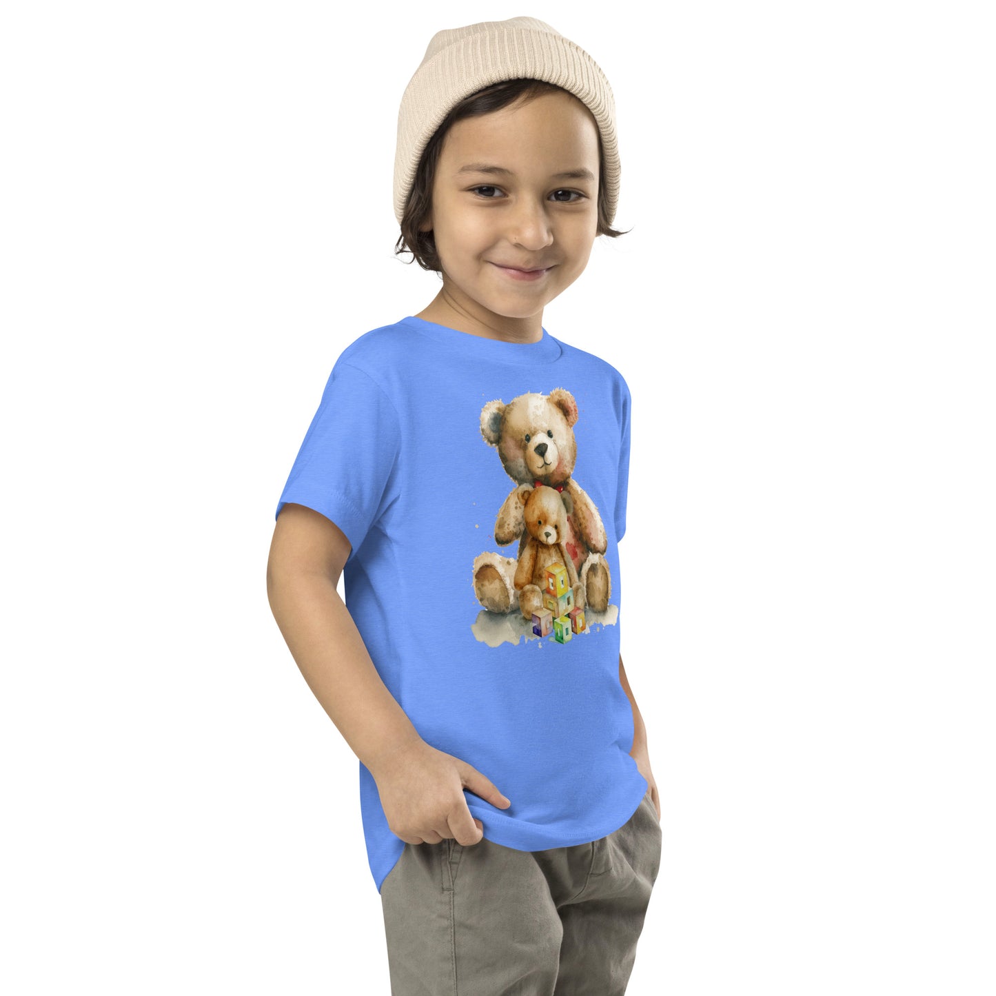 Toddler Two Teddy Bear Short Sleeve Tee