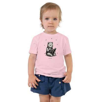 Toddler Reading Bear Short Sleeve Tee