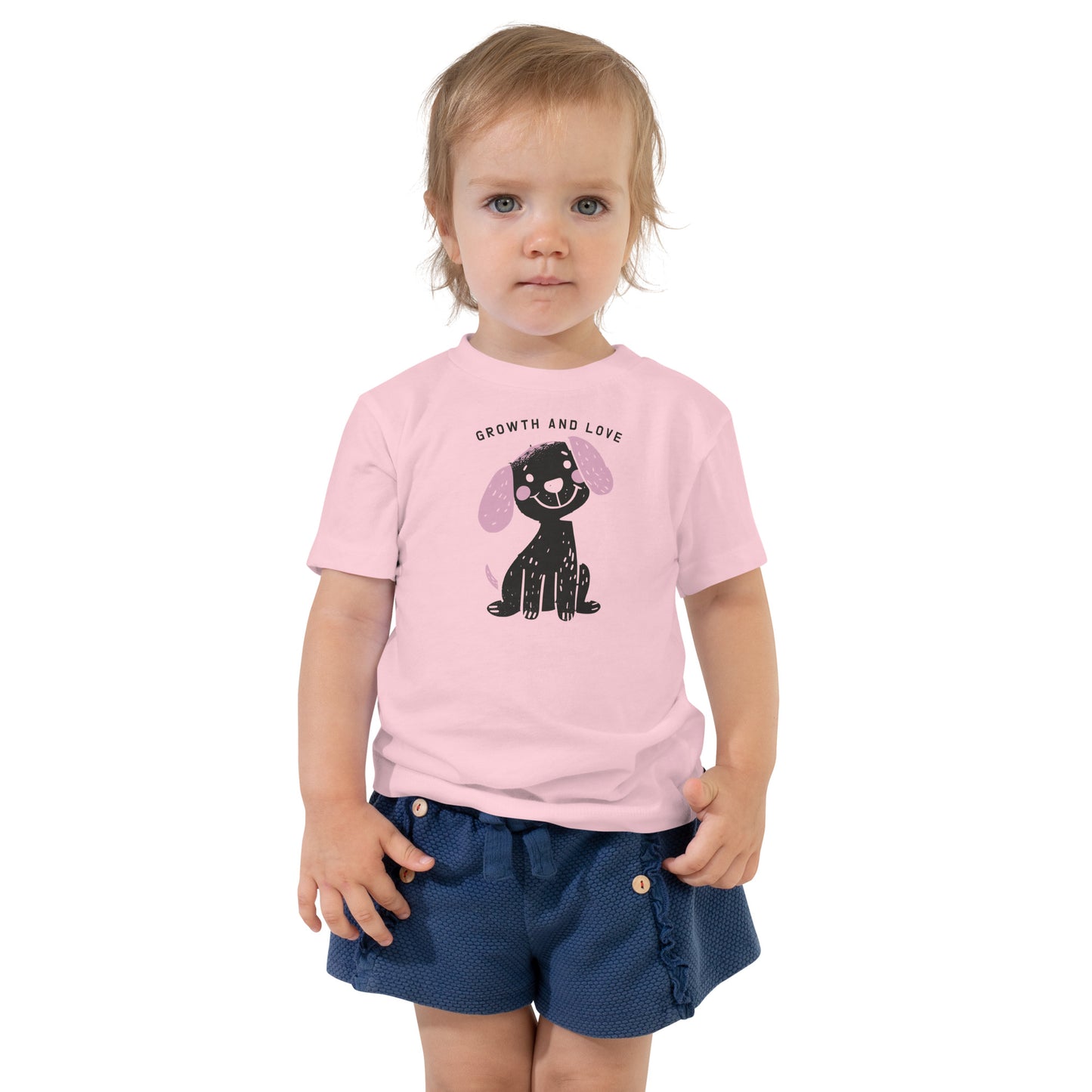 Toddler Growth and Love Puppy Short Sleeve Tee